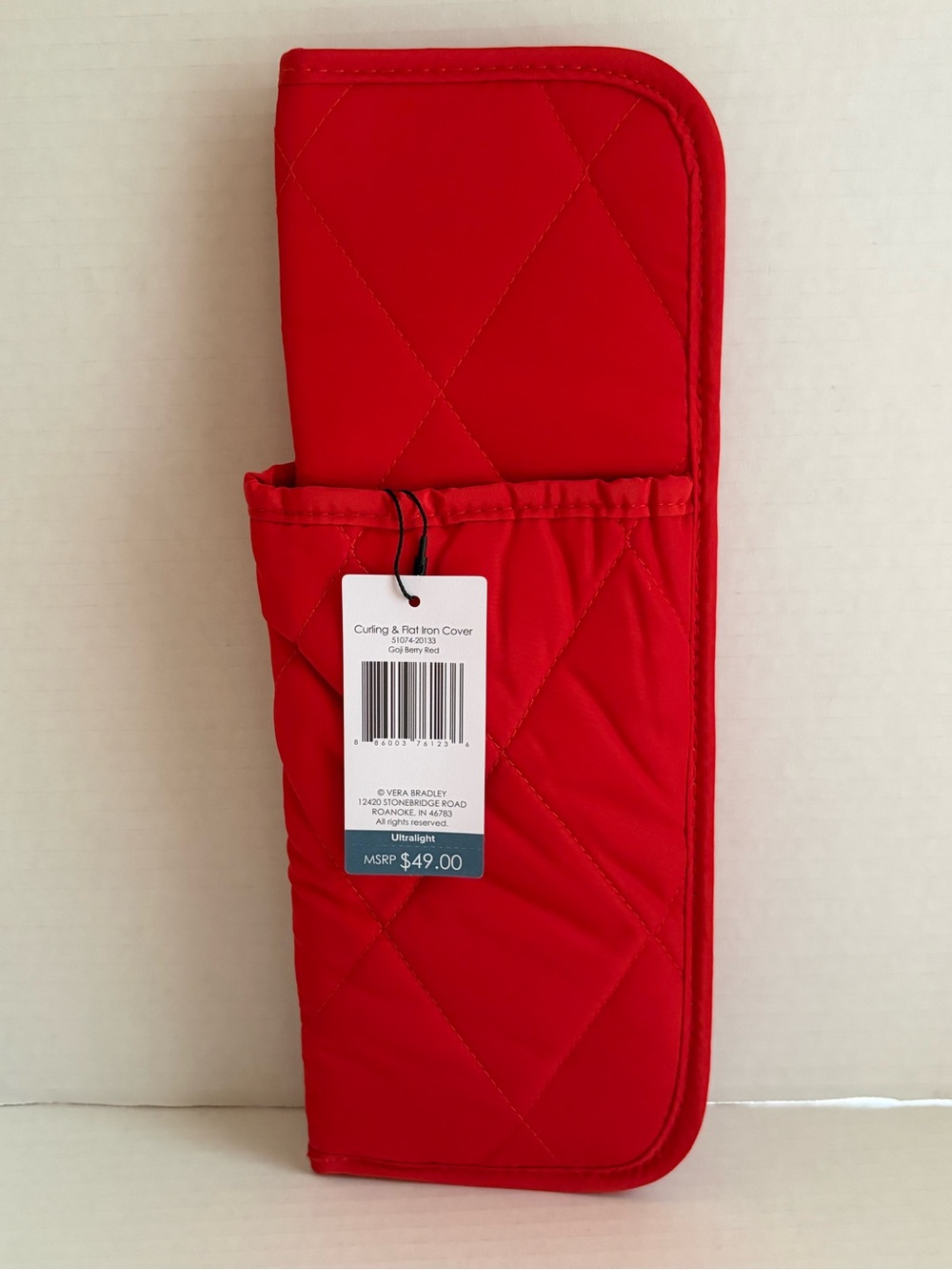 VeraQuilted Red Curling & Flat Iron Cover